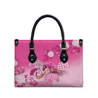 Kentucky Horse Leather Bag Roses Equestrian Pattern Houndstooth Floral