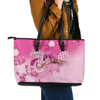 Kentucky Horse Leather Tote Bag Roses Equestrian Pattern Houndstooth Floral