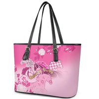 Kentucky Horse Leather Tote Bag Roses Equestrian Pattern Houndstooth Floral