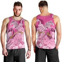 Personalized Kentucky Horse Men Tank Top Roses Equestrian Pattern Houndstooth Floral