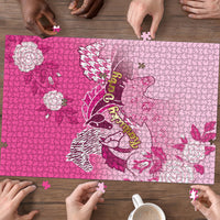 Kentucky Horse Puzzle Roses Equestrian Pattern Houndstooth Floral