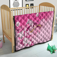Kentucky Horse Quilt Roses Equestrian Pattern Houndstooth Floral