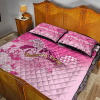 Kentucky Horse Quilt Bed Set Roses Equestrian Pattern Houndstooth Floral