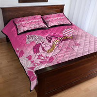 Kentucky Horse Quilt Bed Set Roses Equestrian Pattern Houndstooth Floral