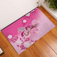 Kentucky Horse Rubber Doormat Roses Equestrian Pattern Houndstooth Floral