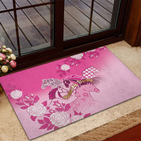 Kentucky Horse Rubber Doormat Roses Equestrian Pattern Houndstooth Floral