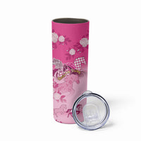 Personalized Kentucky Horse Skinny Tumbler Roses Equestrian Pattern Houndstooth Floral