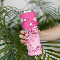 Personalized Kentucky Horse Skinny Tumbler Roses Equestrian Pattern Houndstooth Floral