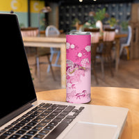 Personalized Kentucky Horse Skinny Tumbler Roses Equestrian Pattern Houndstooth Floral
