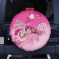 Kentucky Horse Spare Tire Cover Roses Equestrian Pattern Houndstooth Floral
