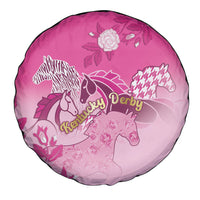 Kentucky Horse Spare Tire Cover Roses Equestrian Pattern Houndstooth Floral