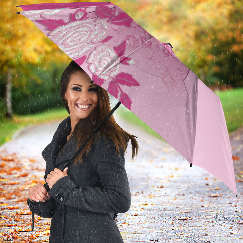 Kentucky Horse Umbrella Roses Equestrian Pattern Houndstooth Floral