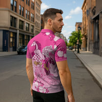 Personalized Kentucky Horse Zipper Polo Shirt Roses Equestrian Pattern Houndstooth Floral