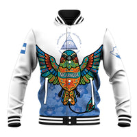 Nicaragua Baseball Jacket Guardabarranco Bird With Sacuanjoche