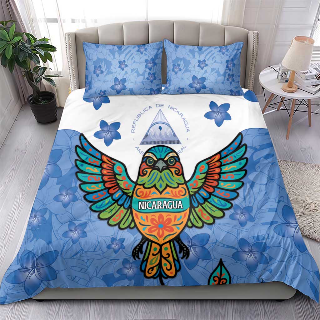 Nicaragua Bedding Set Guardabarranco Bird With Sacuanjoche