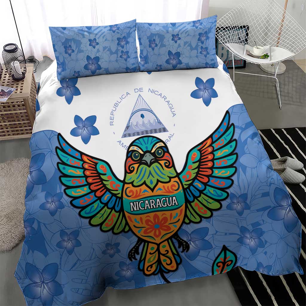 Nicaragua Bedding Set Guardabarranco Bird With Sacuanjoche