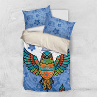 Nicaragua Bedding Set Guardabarranco Bird With Sacuanjoche