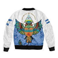 Nicaragua Bomber Jacket Guardabarranco Bird With Sacuanjoche