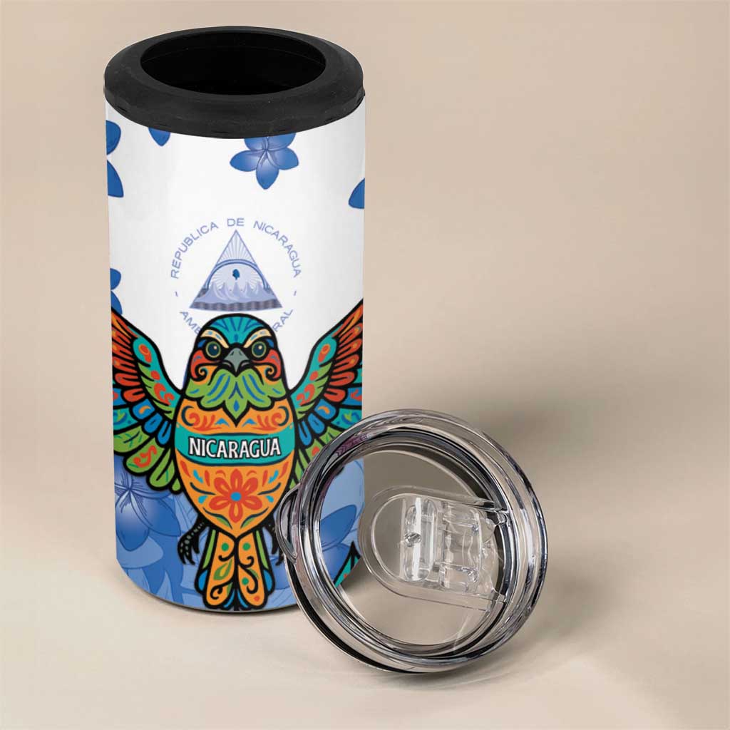 Nicaragua 4 in 1 Can Cooler Tumbler Guardabarranco Bird With Sacuanjoche