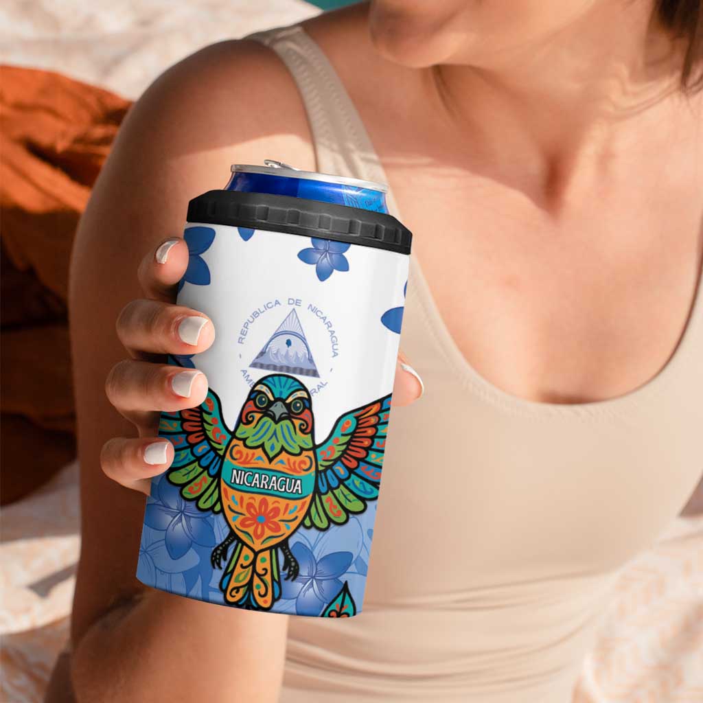 Nicaragua 4 in 1 Can Cooler Tumbler Guardabarranco Bird With Sacuanjoche