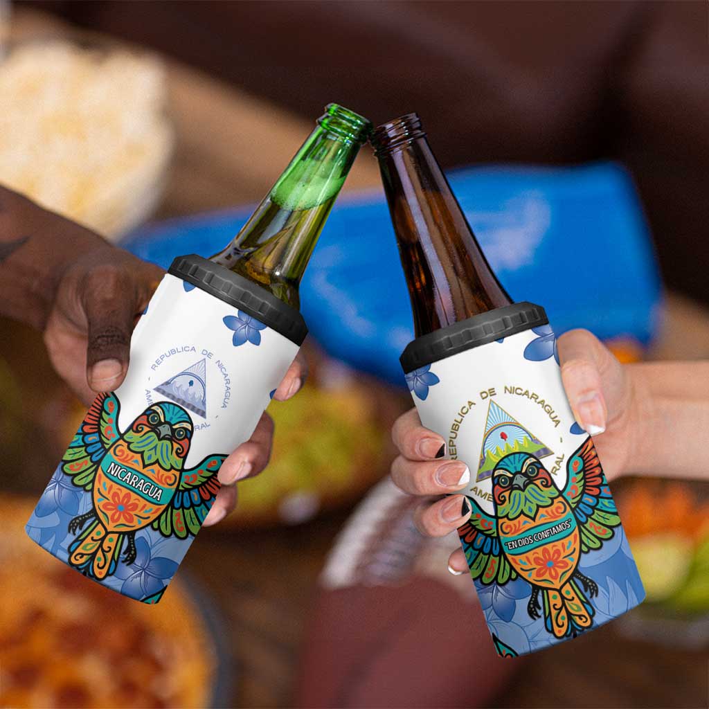 Nicaragua 4 in 1 Can Cooler Tumbler Guardabarranco Bird With Sacuanjoche