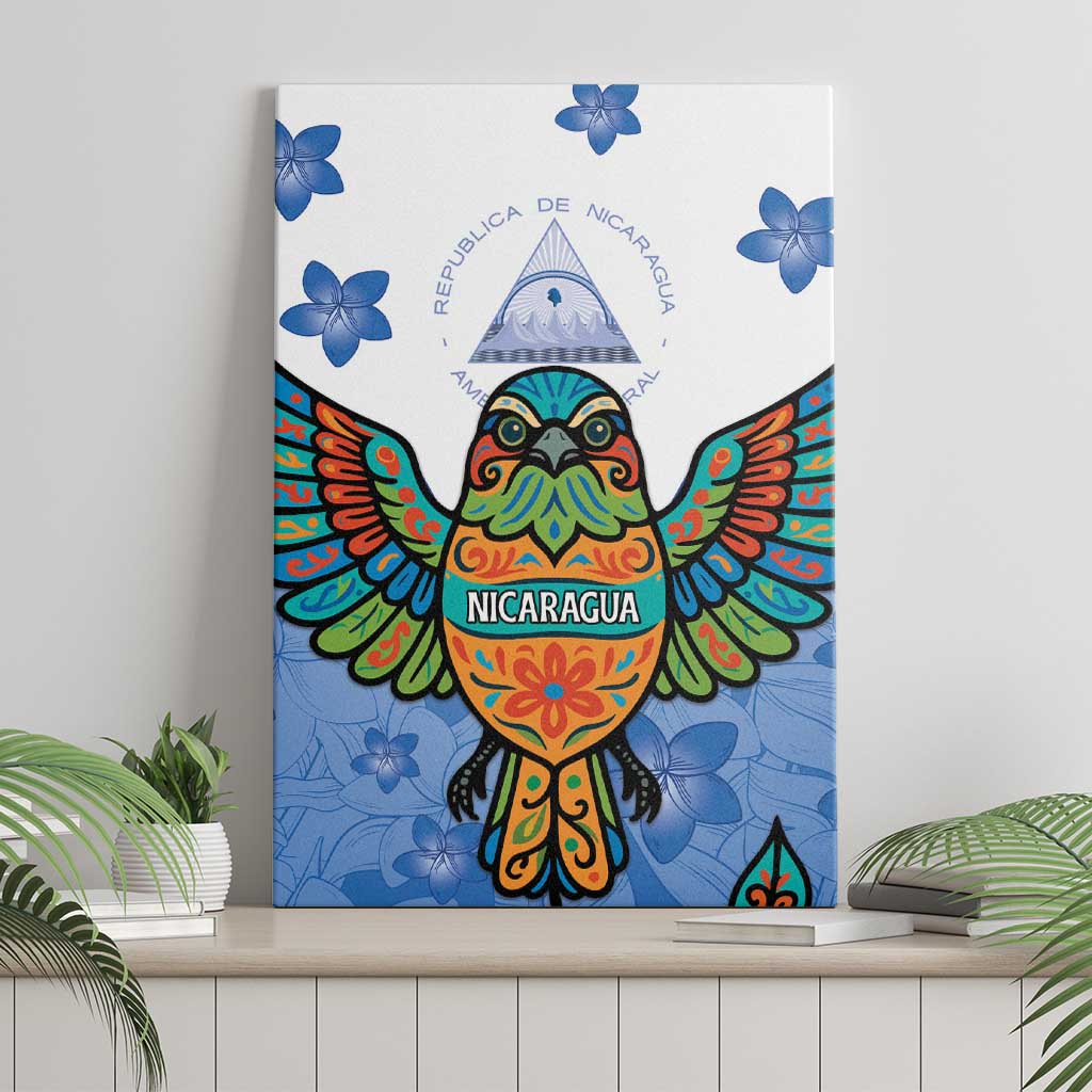 Nicaragua Canvas Wall Art Guardabarranco Bird With Sacuanjoche