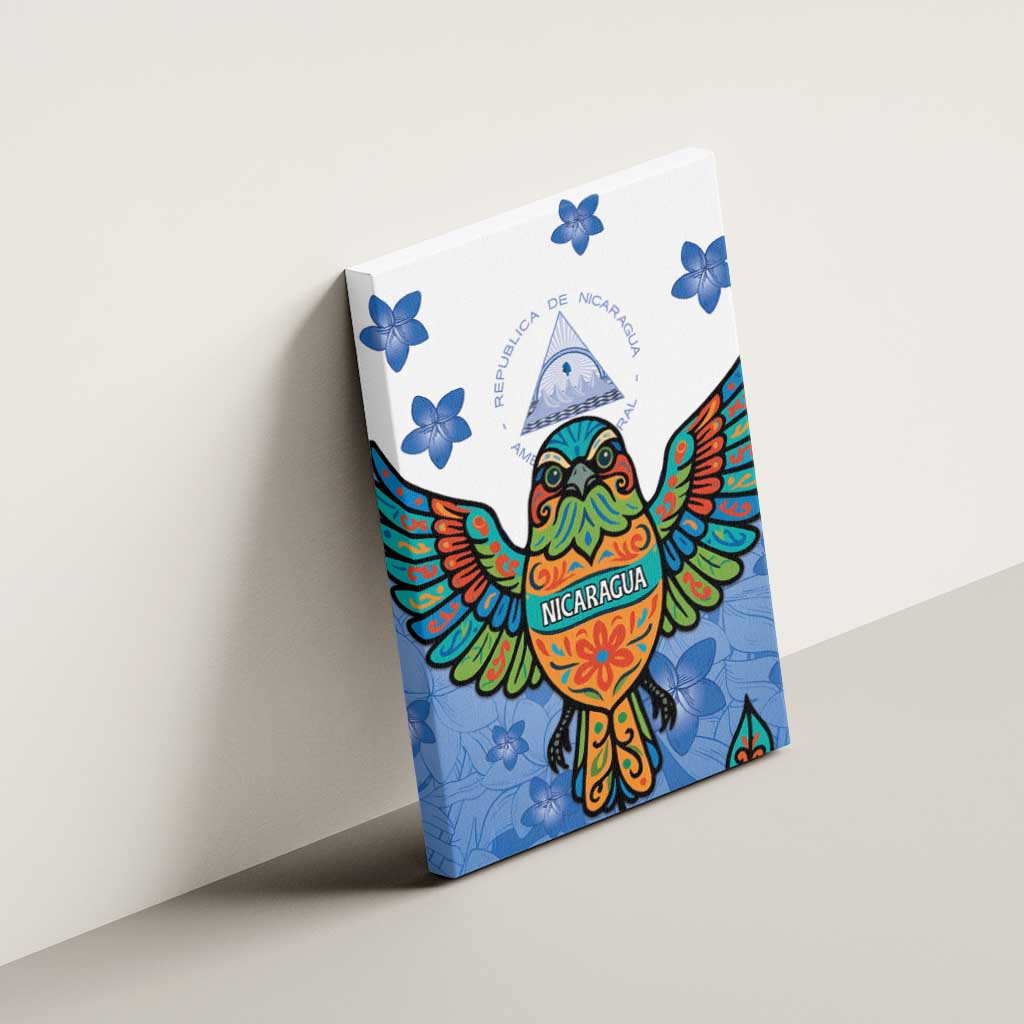 Nicaragua Canvas Wall Art Guardabarranco Bird With Sacuanjoche