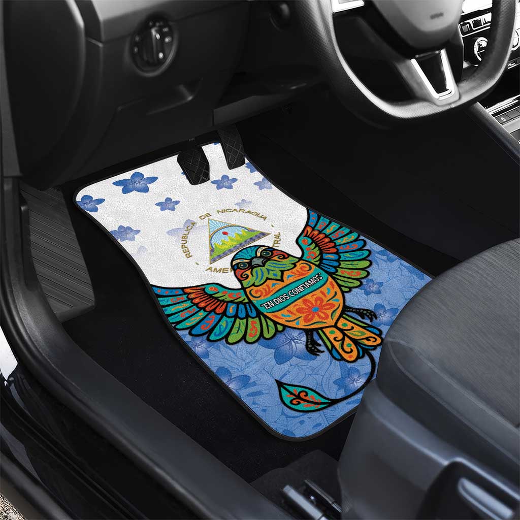 Nicaragua Car Mats Guardabarranco Bird With Sacuanjoche
