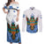 Nicaragua Couples Matching Off Shoulder Maxi Dress and Long Sleeve Button Shirt Guardabarranco Bird With Sacuanjoche
