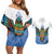 Nicaragua Couples Matching Off Shoulder Short Dress and Hawaiian Shirt Guardabarranco Bird With Sacuanjoche