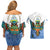 Nicaragua Couples Matching Off Shoulder Short Dress and Hawaiian Shirt Guardabarranco Bird With Sacuanjoche