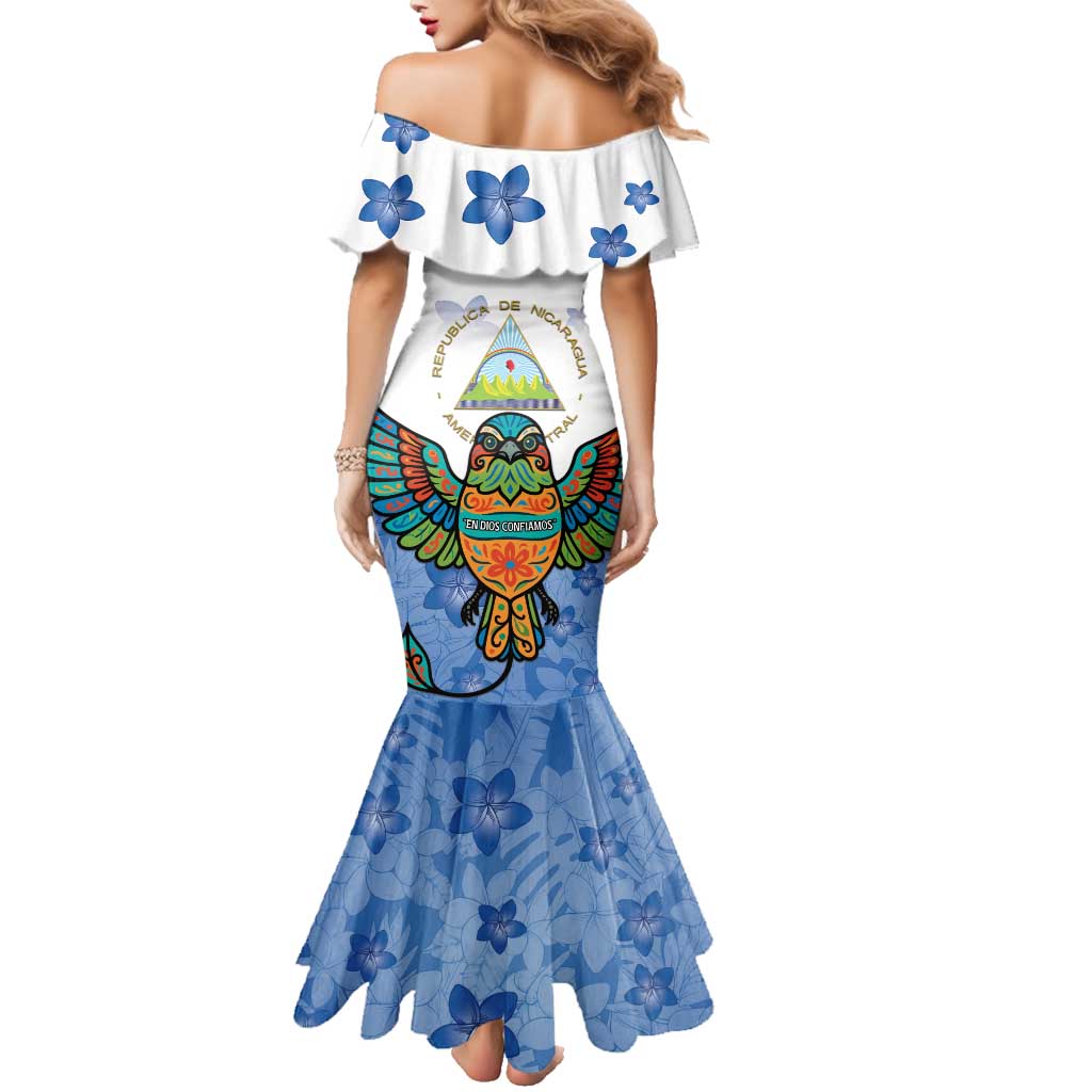 Nicaragua Family Matching Mermaid Dress and Hawaiian Shirt Guardabarranco Bird With Sacuanjoche