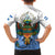 Nicaragua Family Matching Off The Shoulder Long Sleeve Dress and Hawaiian Shirt Guardabarranco Bird With Sacuanjoche
