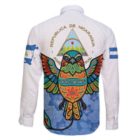 Nicaragua Family Matching Off The Shoulder Long Sleeve Dress and Hawaiian Shirt Guardabarranco Bird With Sacuanjoche