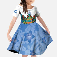 Nicaragua Family Matching Puletasi and Hawaiian Shirt Guardabarranco Bird With Sacuanjoche