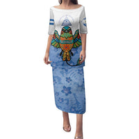 Nicaragua Family Matching Puletasi and Hawaiian Shirt Guardabarranco Bird With Sacuanjoche