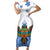 Nicaragua Family Matching Short Sleeve Bodycon Dress and Hawaiian Shirt Guardabarranco Bird With Sacuanjoche