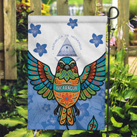 Nicaragua Garden Flag Guardabarranco Bird With Sacuanjoche