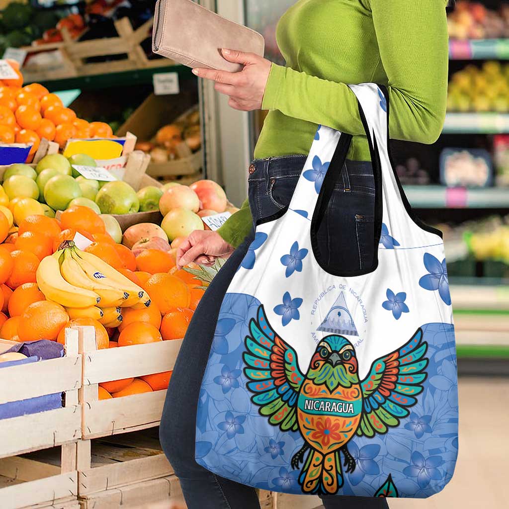 Nicaragua Grocery Bag Guardabarranco Bird With Sacuanjoche