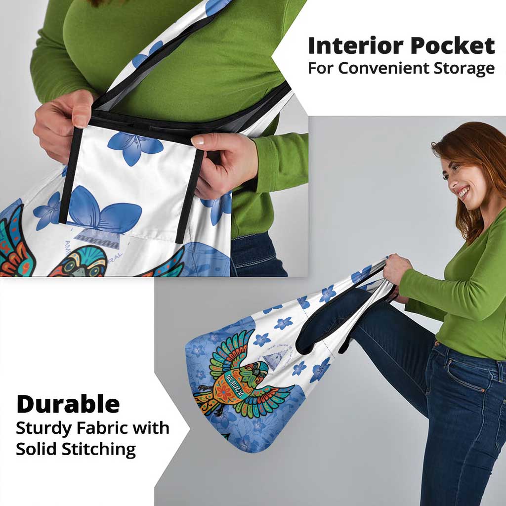 Nicaragua Grocery Bag Guardabarranco Bird With Sacuanjoche