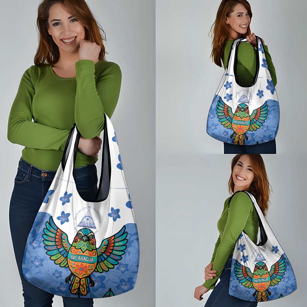 Nicaragua Grocery Bag Guardabarranco Bird With Sacuanjoche