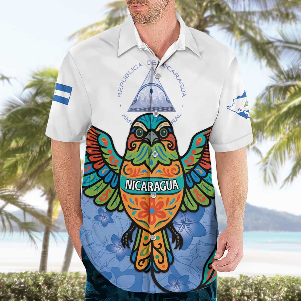 Nicaragua Hawaiian Shirt Guardabarranco Bird With Sacuanjoche