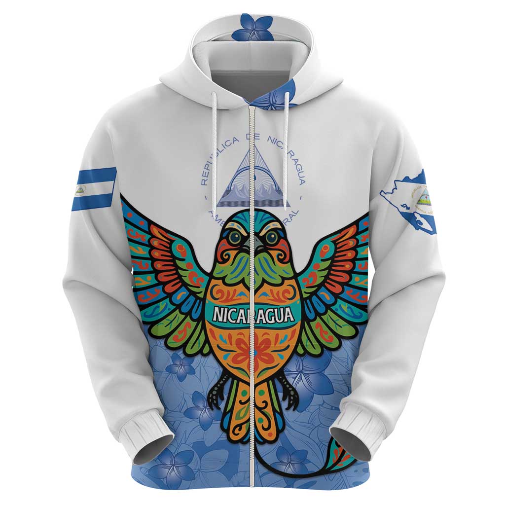 Nicaragua Hoodie Guardabarranco Bird With Sacuanjoche