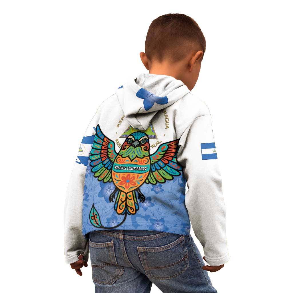 Nicaragua Kid Hoodie Guardabarranco Bird With Sacuanjoche
