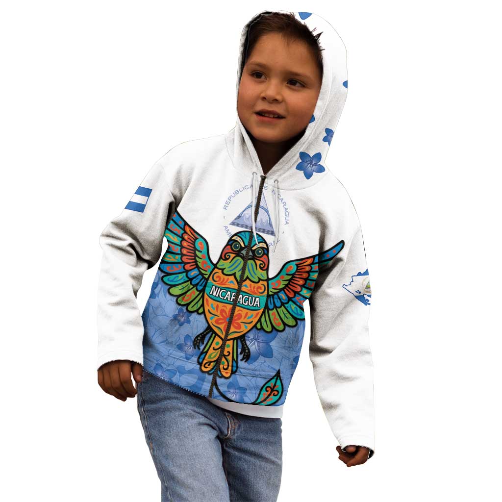Nicaragua Kid Hoodie Guardabarranco Bird With Sacuanjoche