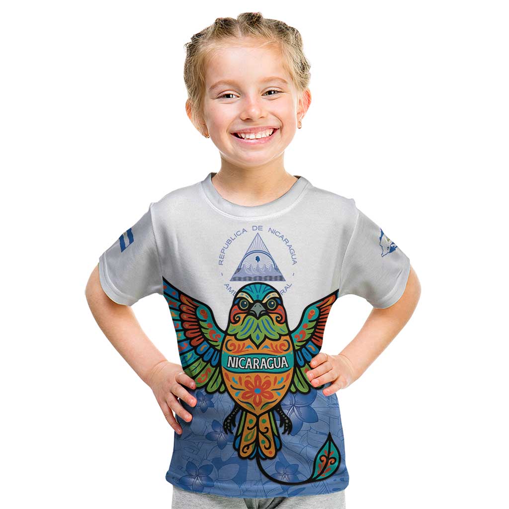 Nicaragua Kid T Shirt Guardabarranco Bird With Sacuanjoche