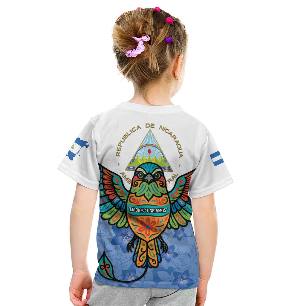 Nicaragua Kid T Shirt Guardabarranco Bird With Sacuanjoche