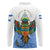 Nicaragua Long Sleeve Polo Shirt Guardabarranco Bird With Sacuanjoche