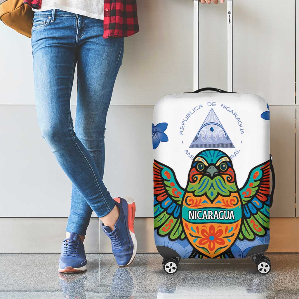 Nicaragua Luggage Cover Guardabarranco Bird With Sacuanjoche