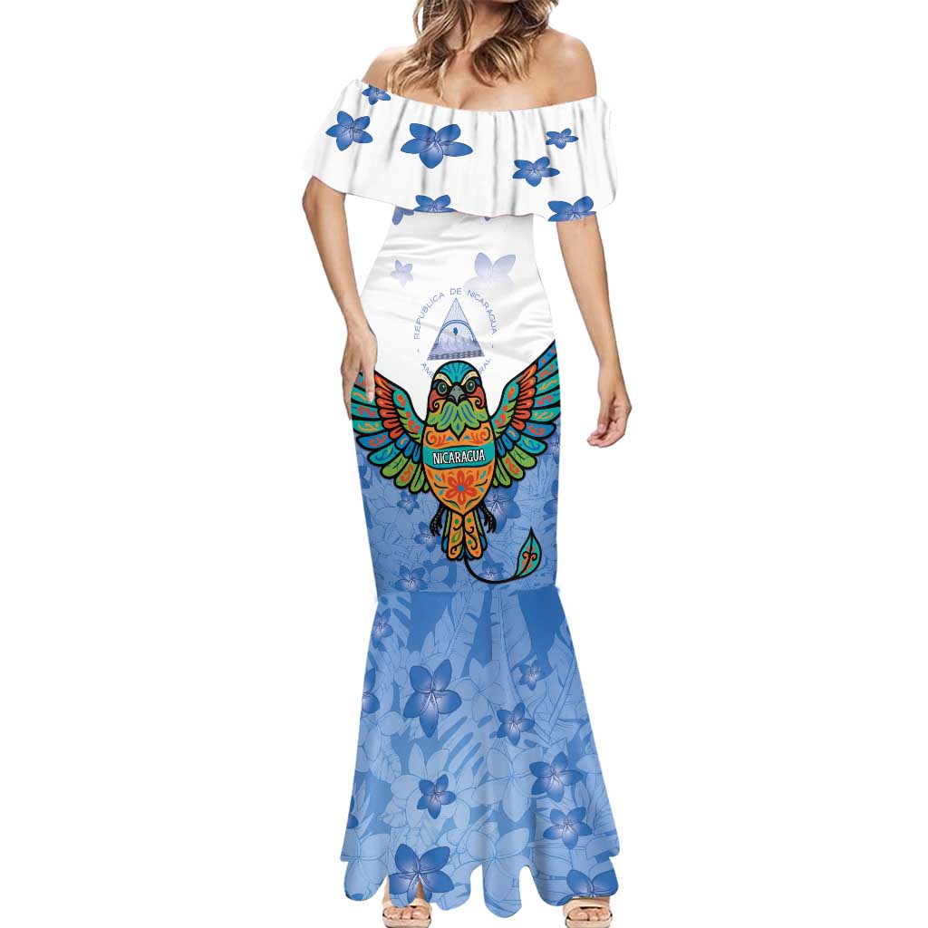 Nicaragua Mermaid Dress Guardabarranco Bird With Sacuanjoche